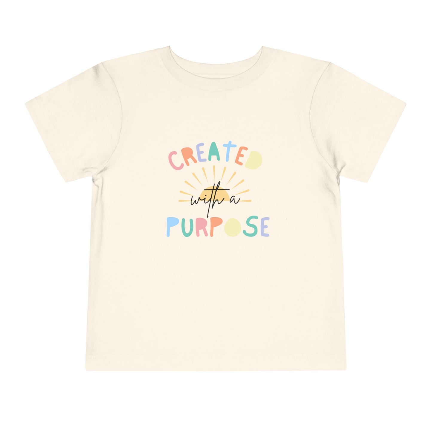Toddler Created With A Purpose Christian Heavy Cotton Tee