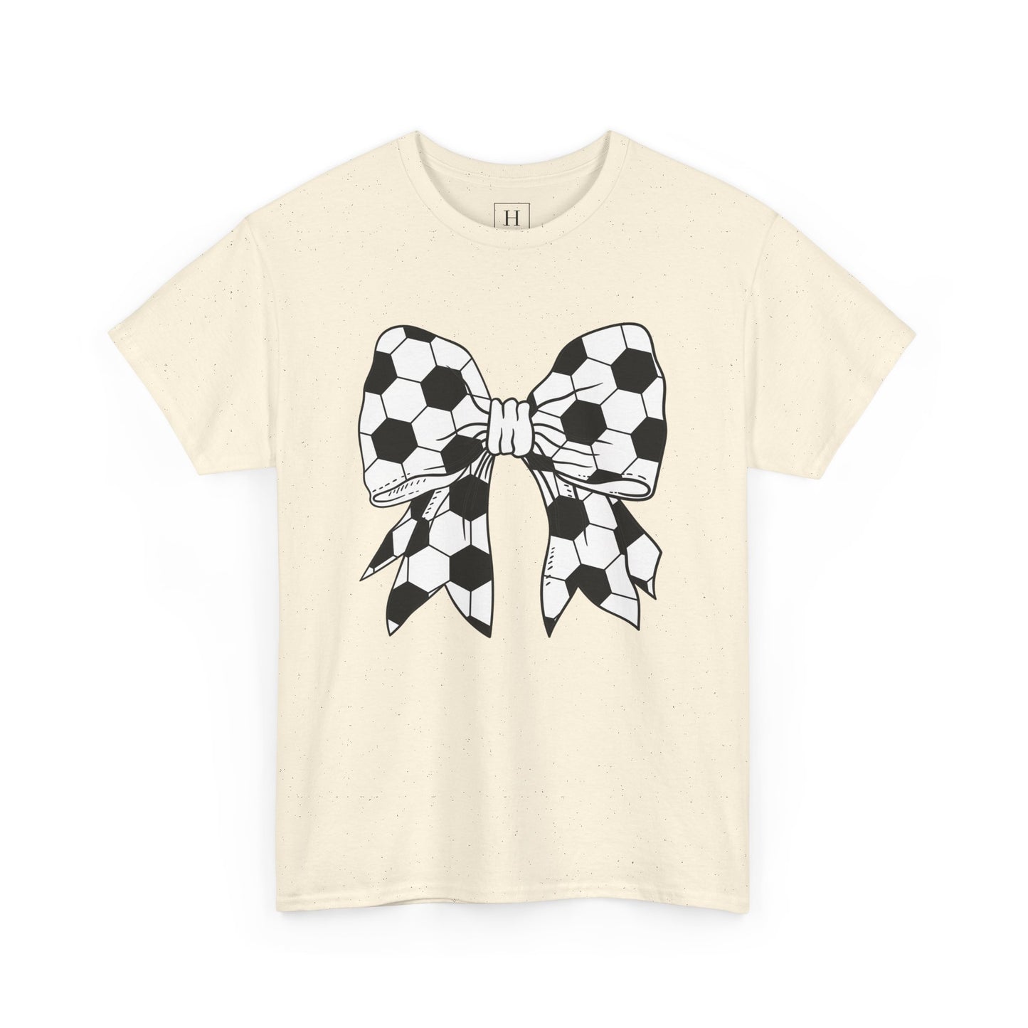 Soccer Sport Bow Tee - Unisex Heavy Cotton