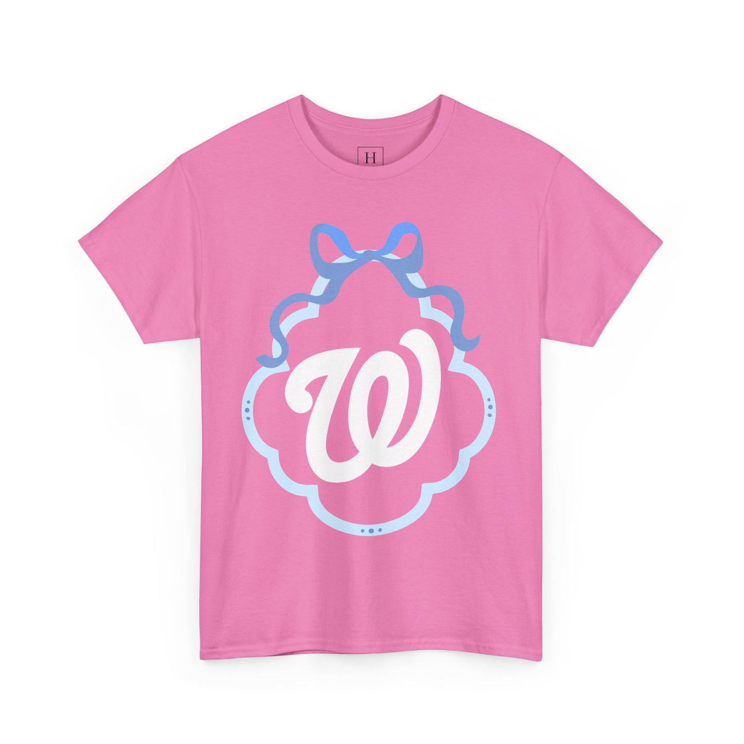 W COQUETTE BLUE BOW & BORDER
