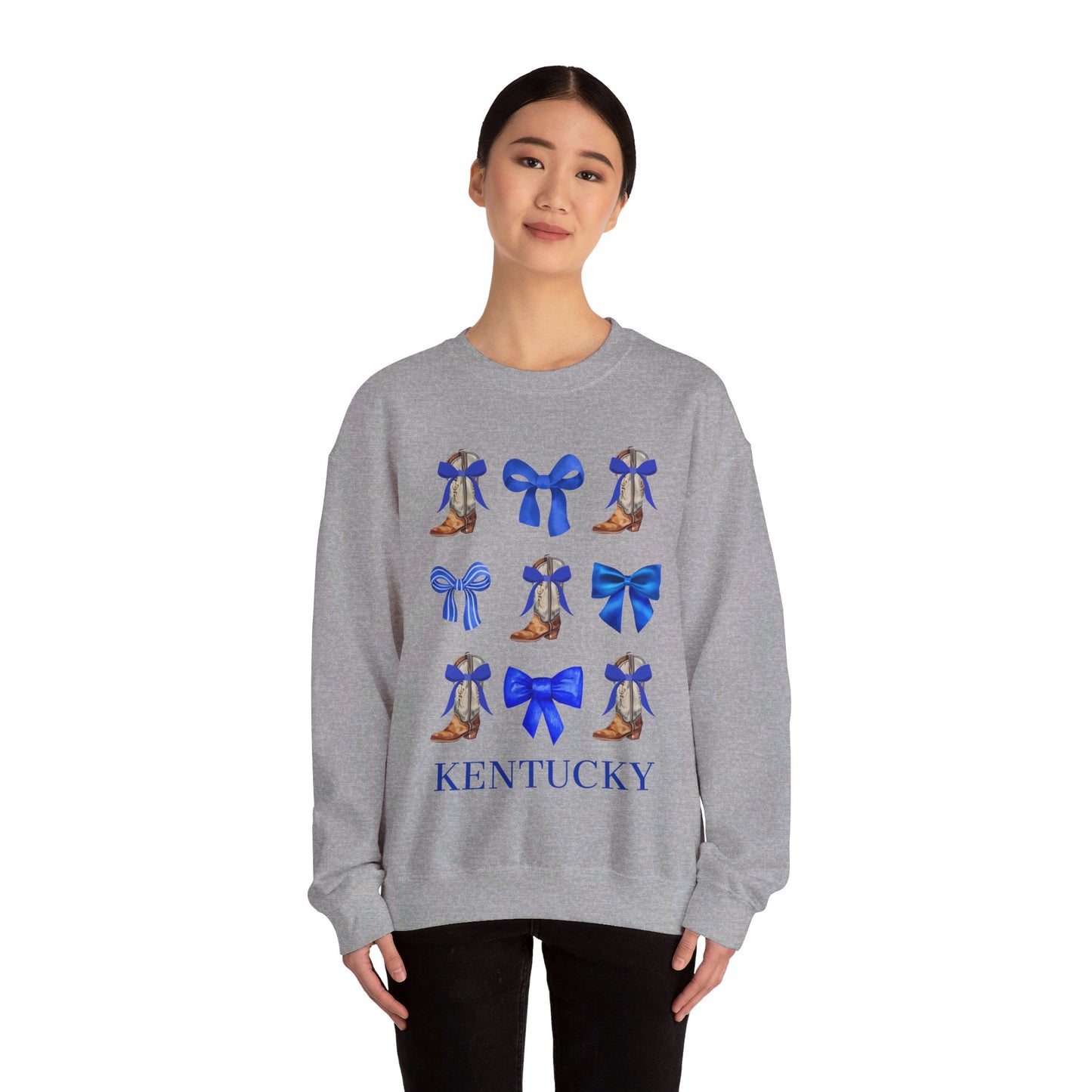 Kentucky Wildcats Coquette Cowgirl Boots & Bows Sweater