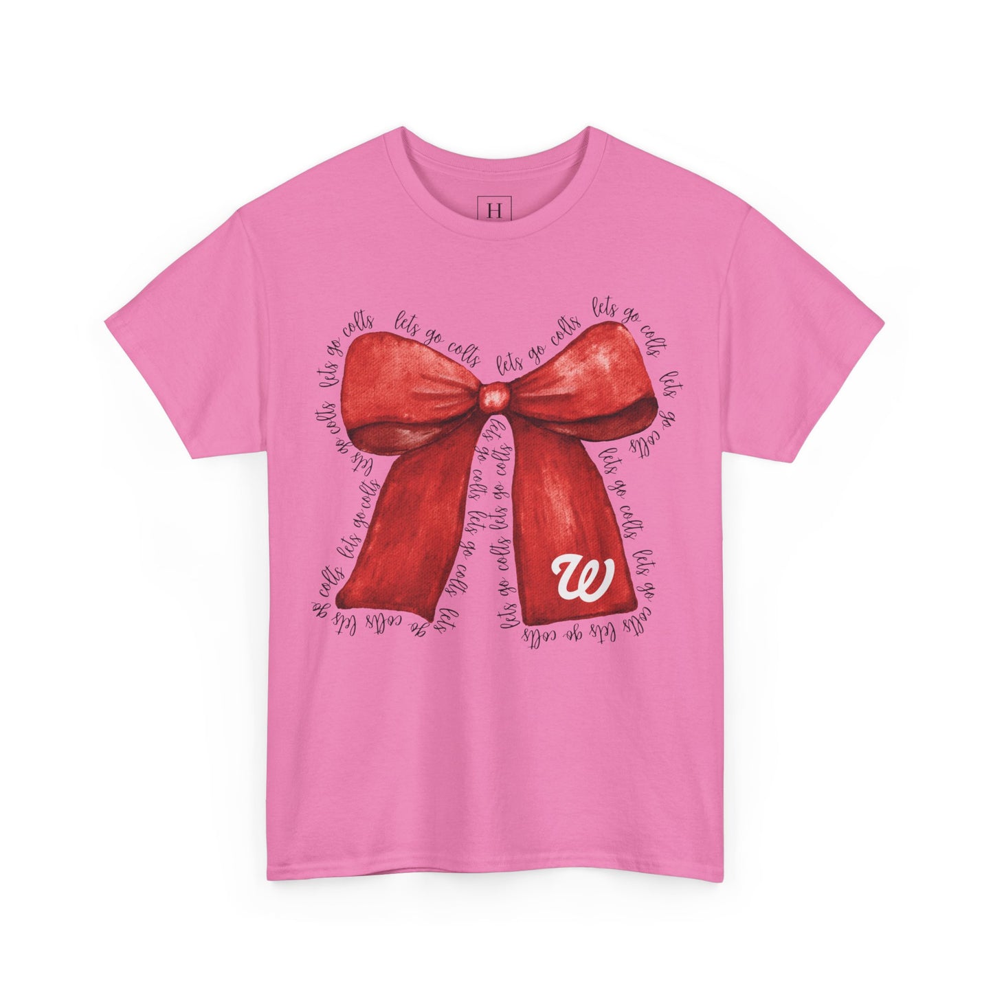 WJ Let's Go Colts Cheer Bow w/ WJ logo - Unisex Shirt