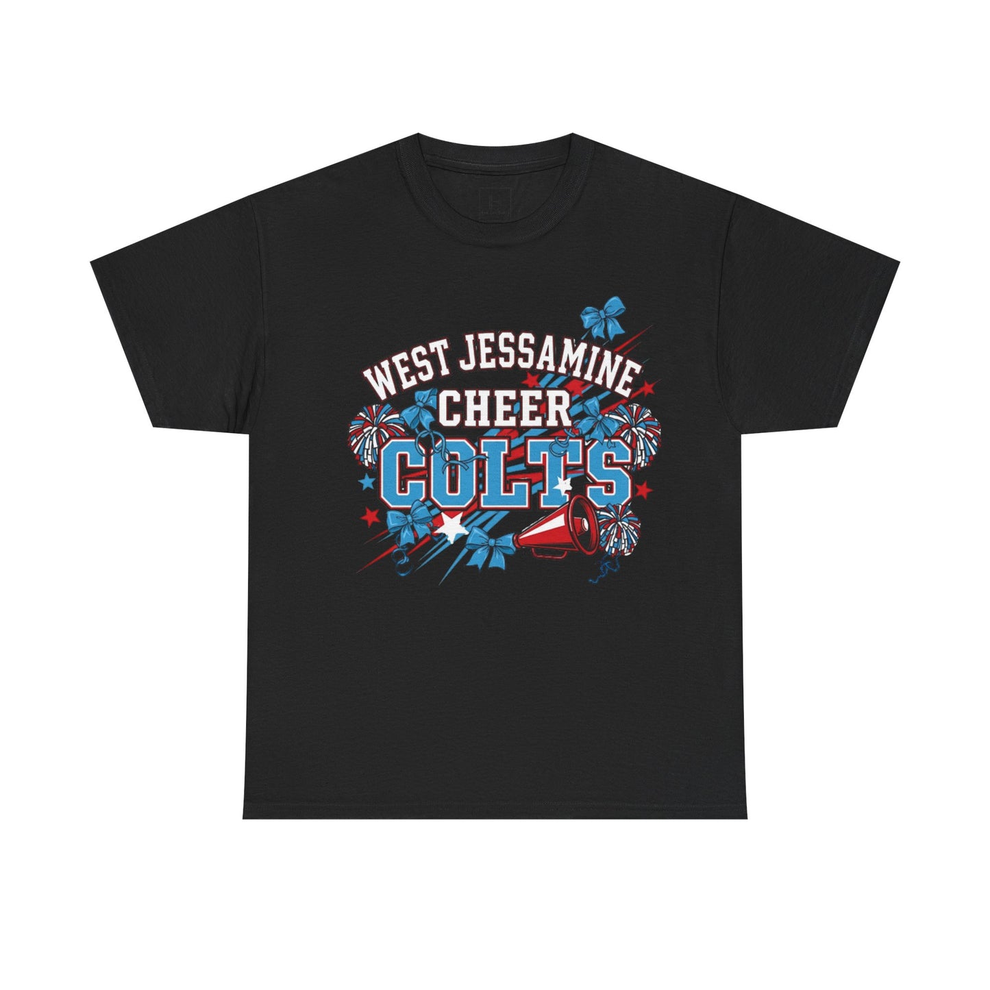 West Jessamine Cheer COLTS - Poms, Bows, Stars - Unisex Shirt