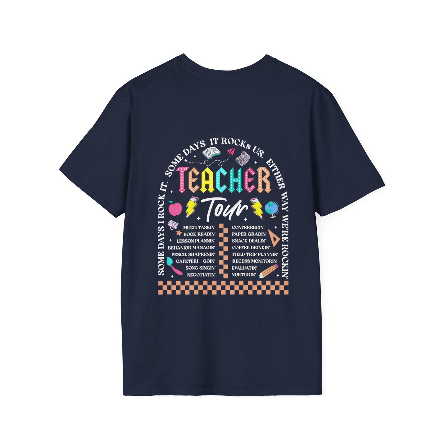 ABCD TOUR Teacher T-Shirt (Front & Back)