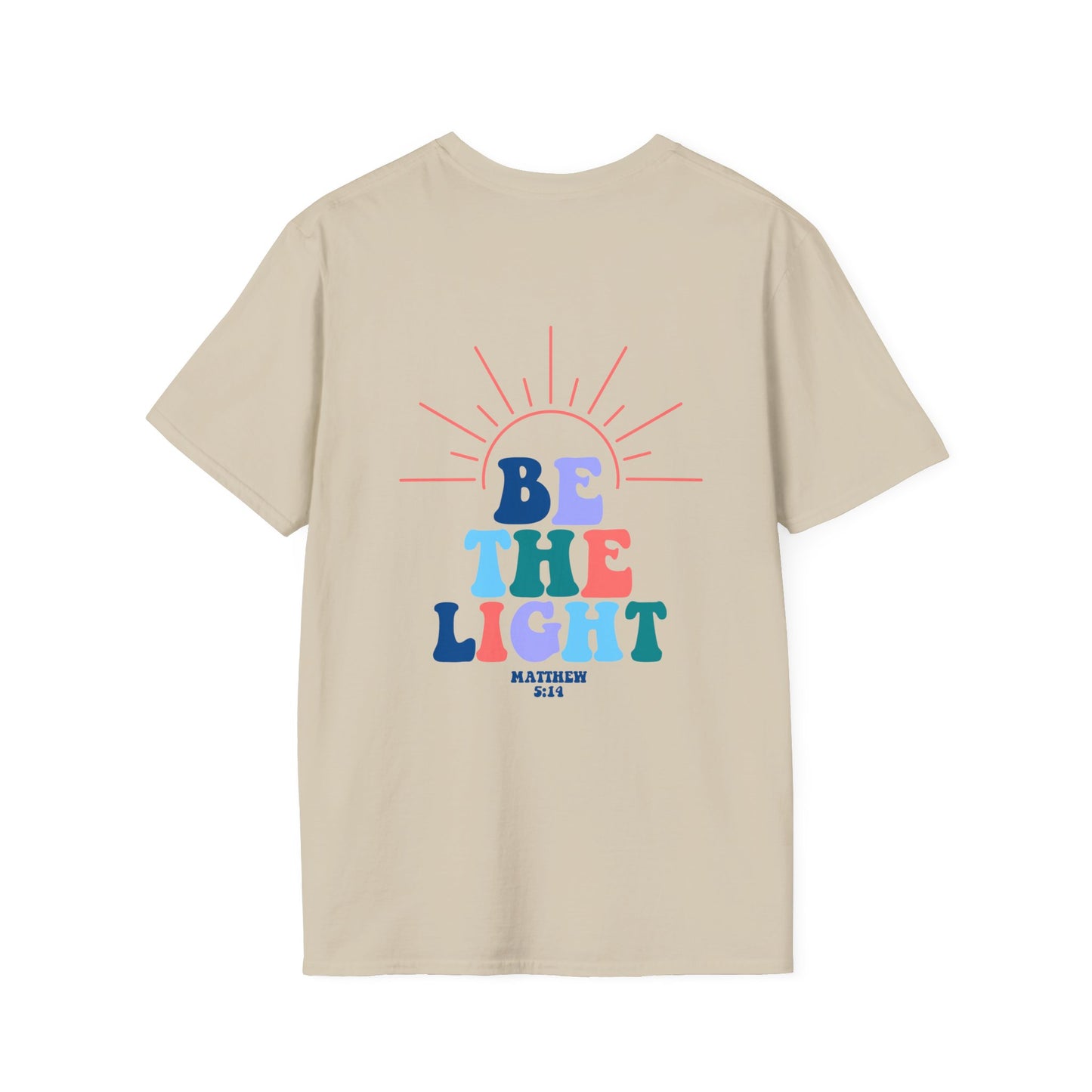 be the light christian bible blue (front and back)