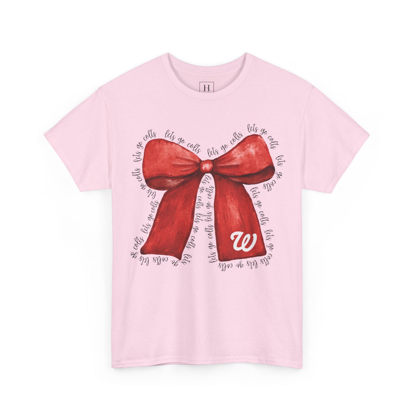 WJ Let's Go Colts Cheer Bow w/ WJ logo - Unisex Shirt