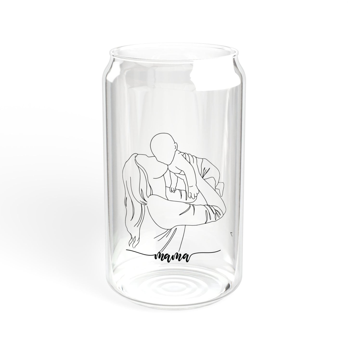 Mama mothers day Sipper Glass, 16oz