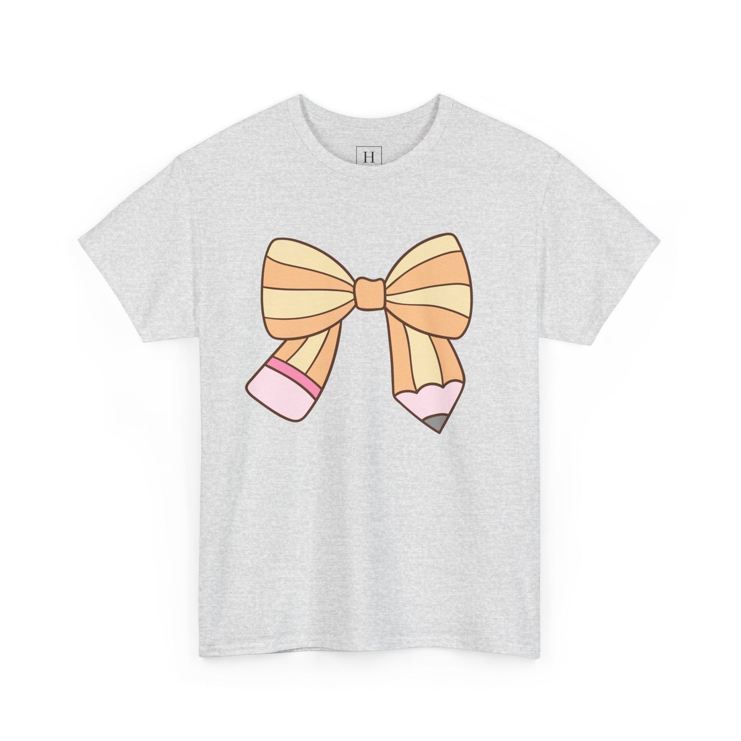 Teacher Pencil Bow Tee