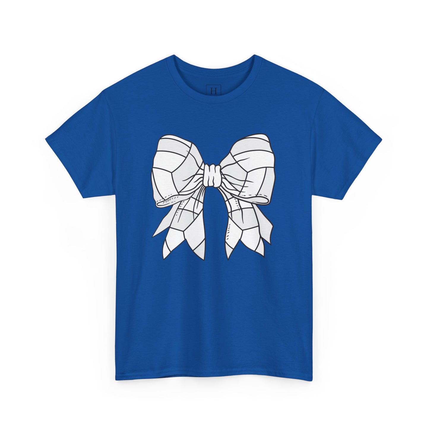 Volleyball Sport Bow Tee - Unisex Heavy Cotton
