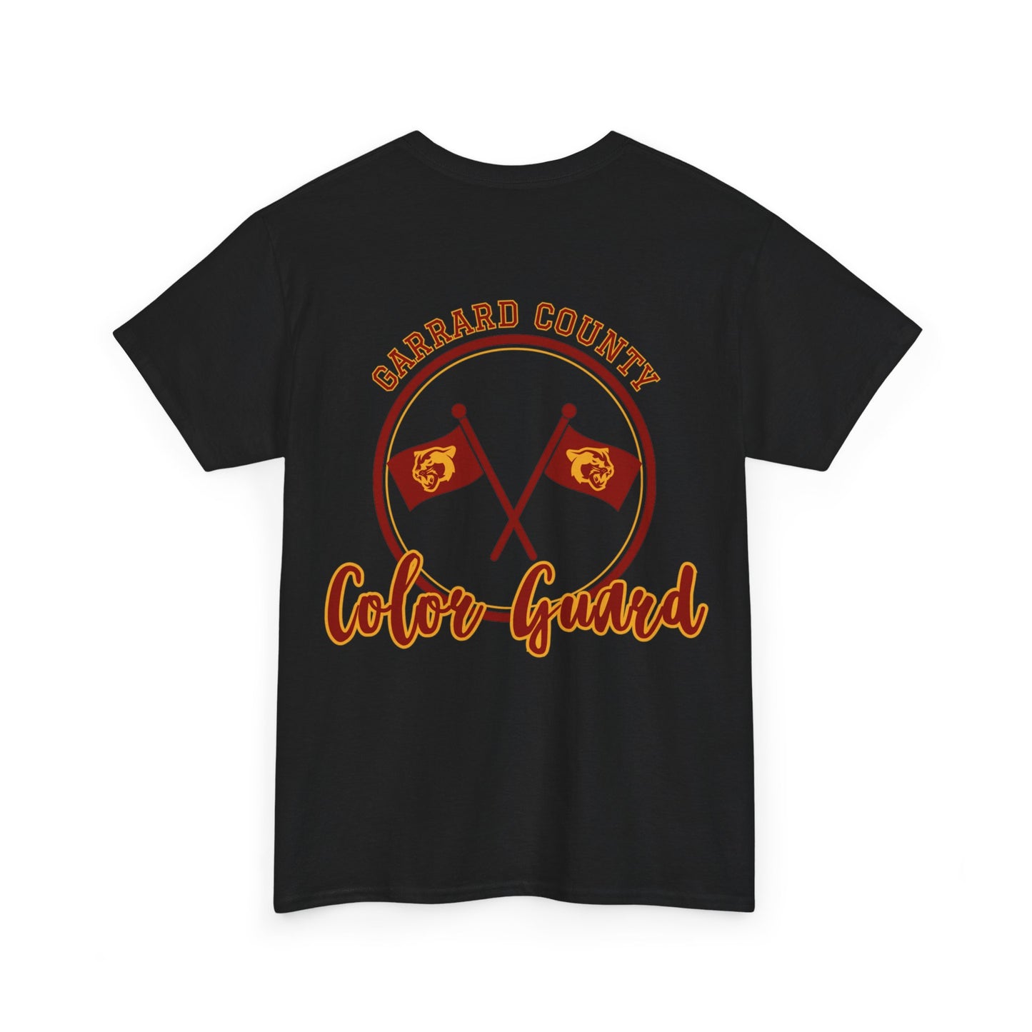 GMS Garrard Middle School Cougars Color Guard T-Shirt (Front & Back)