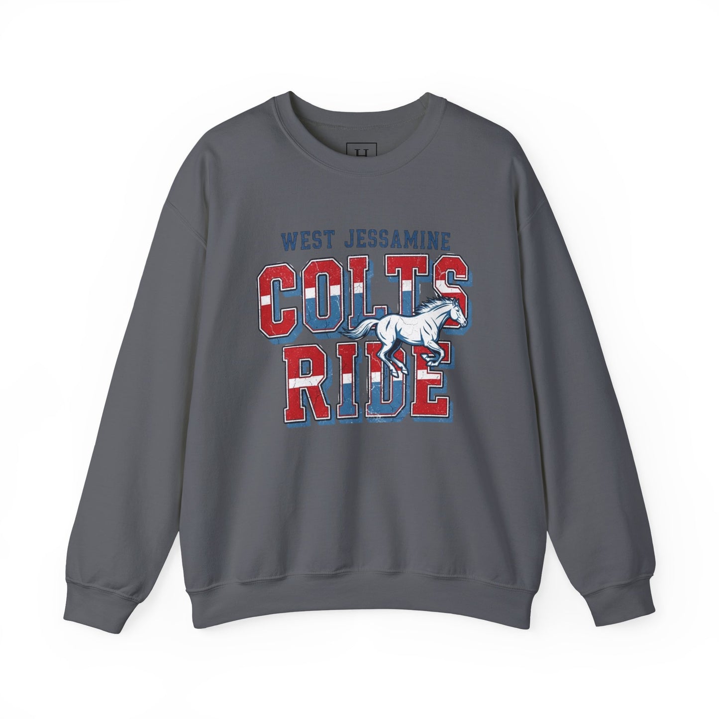 Crewneck Sweatshirt - West Jess RIDE COLTS Sweater