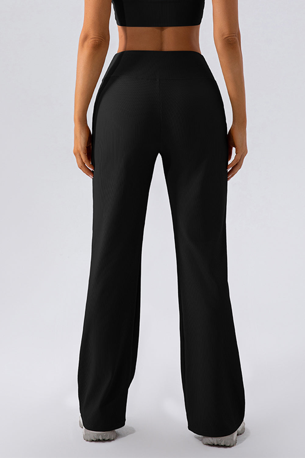 High Waist Straight Flare Active Pants