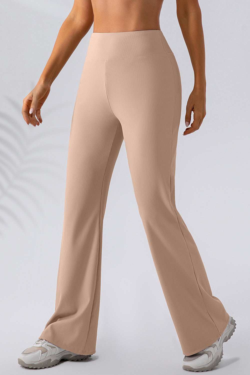 High Waist Straight Flare Active Pants