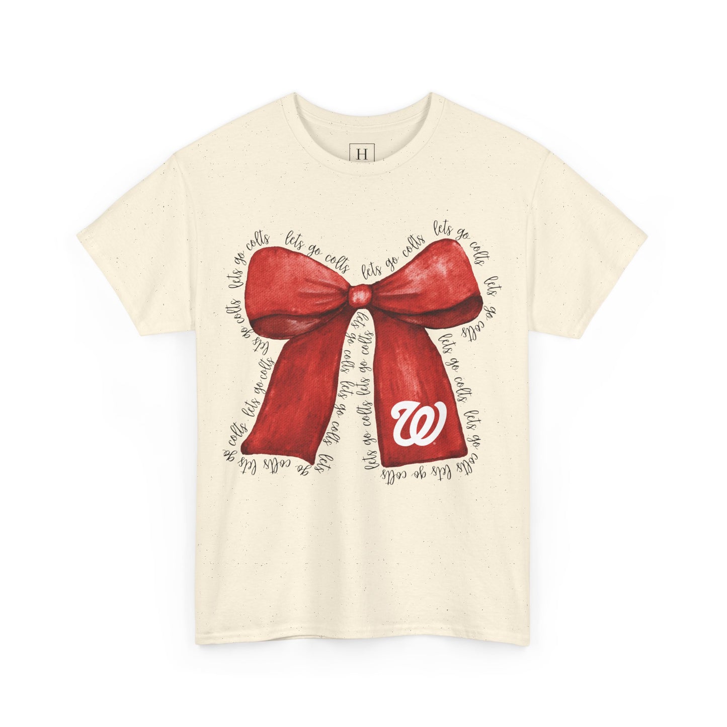 Let's Go Colts Bow - W Logo Unisex T-Shirt