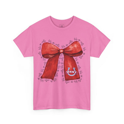 Let's Go Colts Bow - West Horseshoe Logo Unisex T-Shirt
