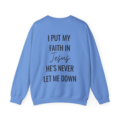 Fearless, Faith In Jesus Christian Sweater (Front and Back)