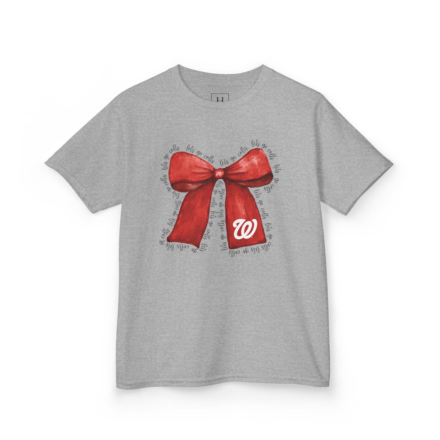 YOUTH - Let's Go Colts Bow - W Logo Unisex T-Shirt