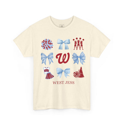 West Jessamine Colts Coquette Cheer Bows - Unisex Tee