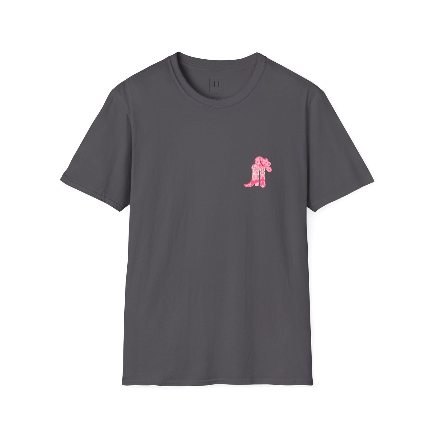 walk by faith cowgirl boot christian shirt (front and back)