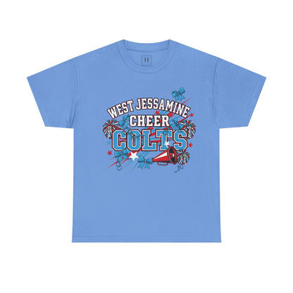 West Jessamine Cheer COLTS - Poms, Bows, Stars - Unisex Shirt