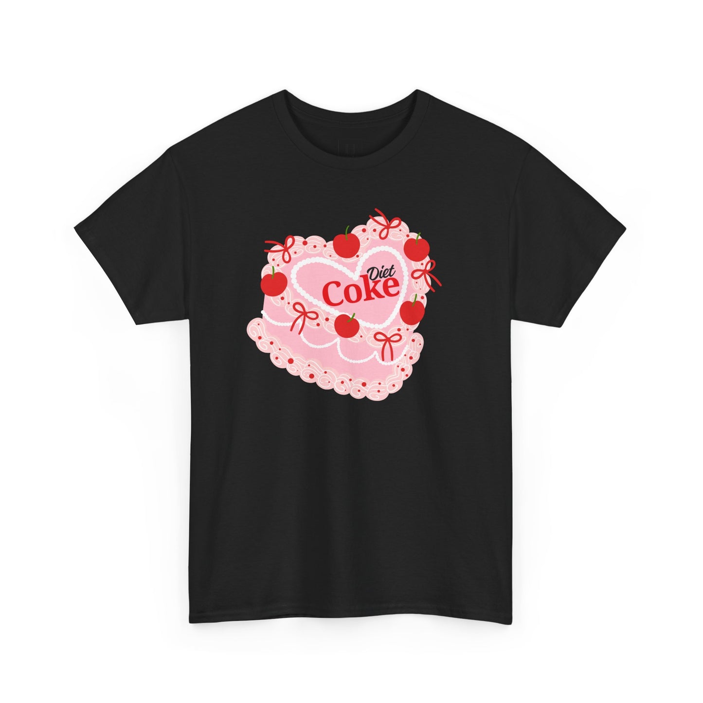 Coquette Cherry "Diet Coke" Heart Cake T-Shirt