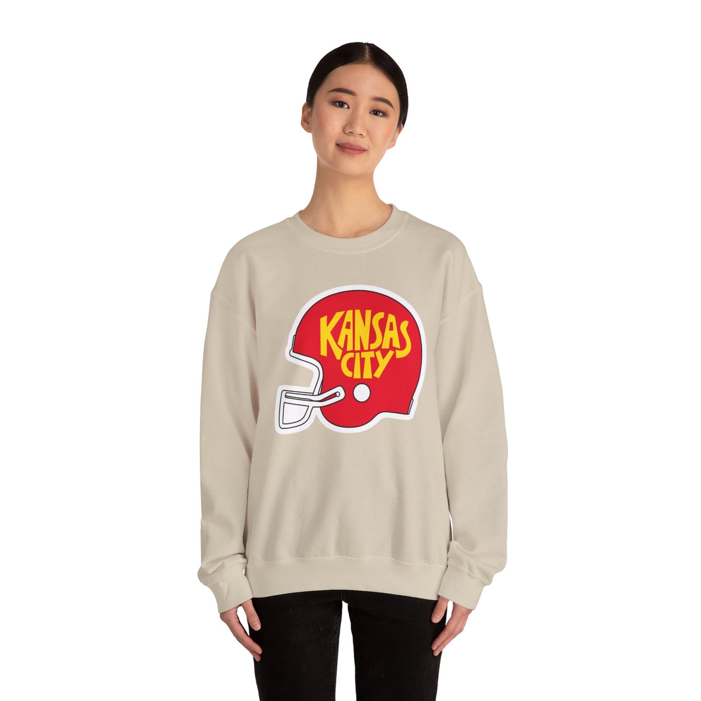 Game Day KS Chiefs Football Helmet - Unisex Sweatshirt