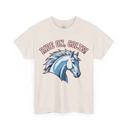 T-Shirt -RIDE ON COLTS - West Jessamine Unisex Tee