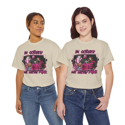 Halloween; Classic Horror Characters; Breast Cancer Awareness -- Unisex