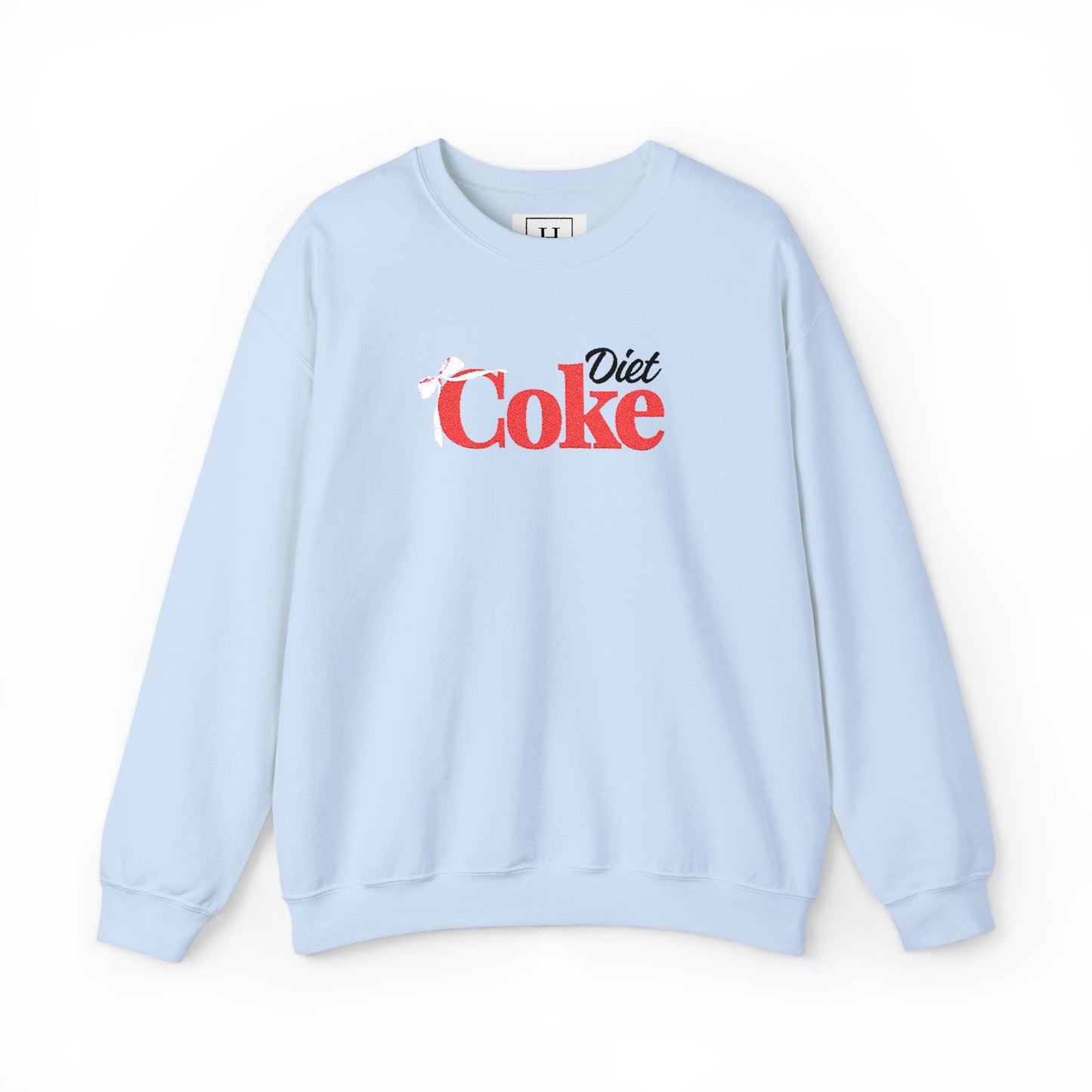 Bow 'Diet Coke' Crewneck Sweatshirt - Embroidered