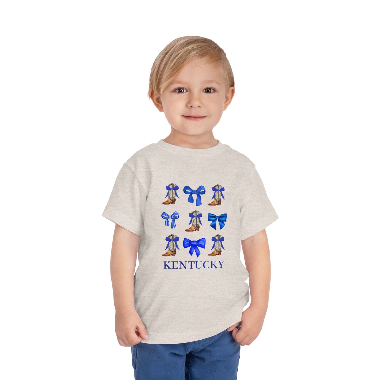 Toddler Kentucky Wildcats Coquette Bow and Cowgirl Boots Shirt