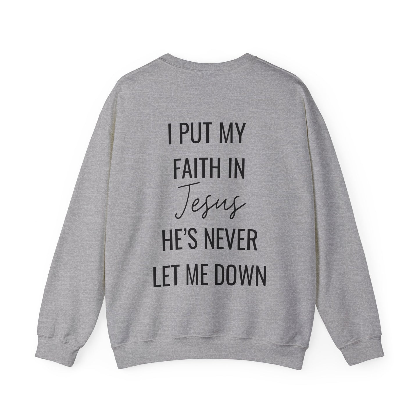 Fearless, Faith In Jesus Christian Sweater (Front and Back)