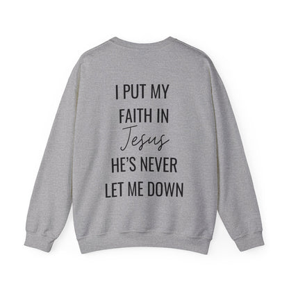 Fearless, Faith In Jesus Christian Sweater (Front and Back)