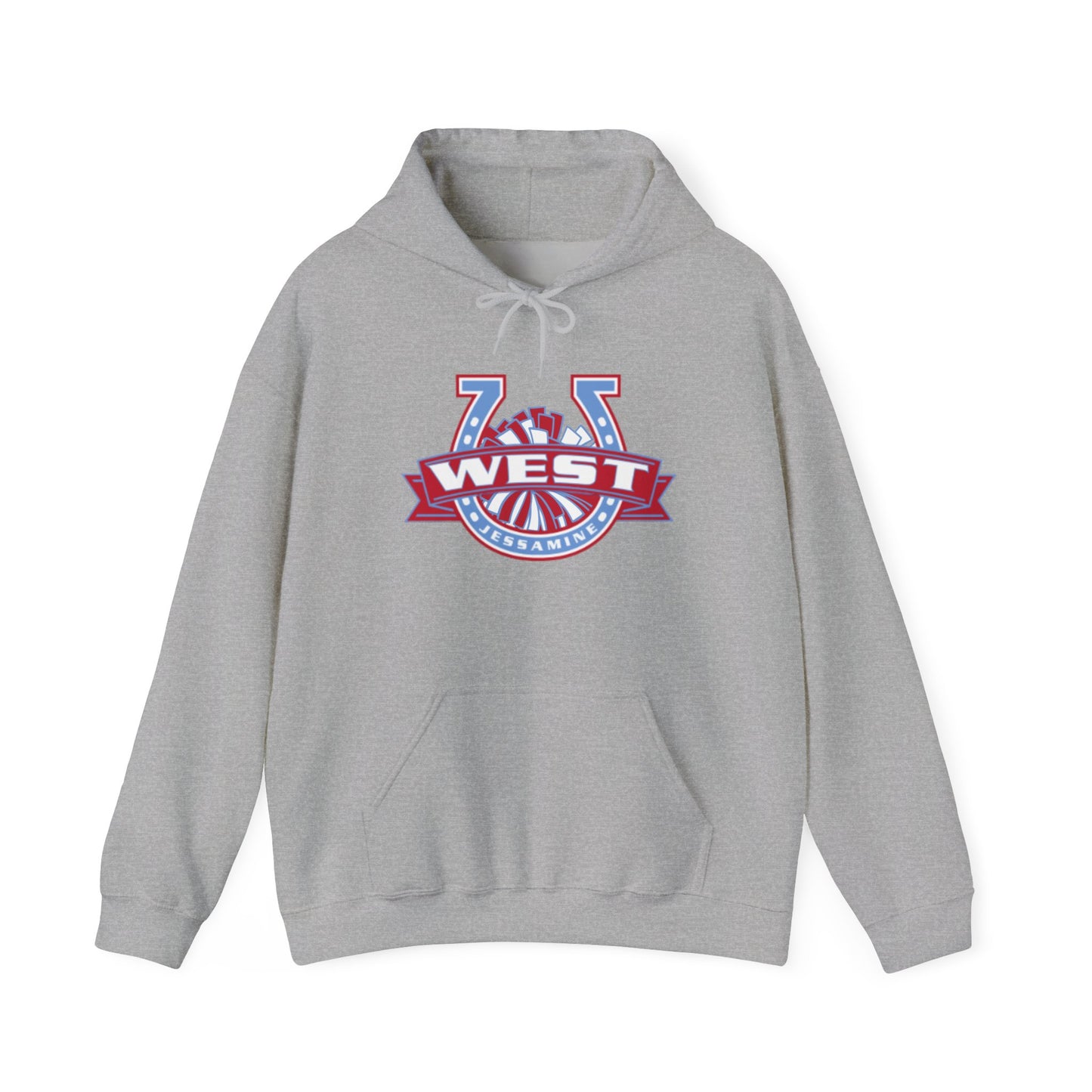 West Jessamine Horseshoe Logo w/ Pom - Cheerleading - Unisex Hoodie