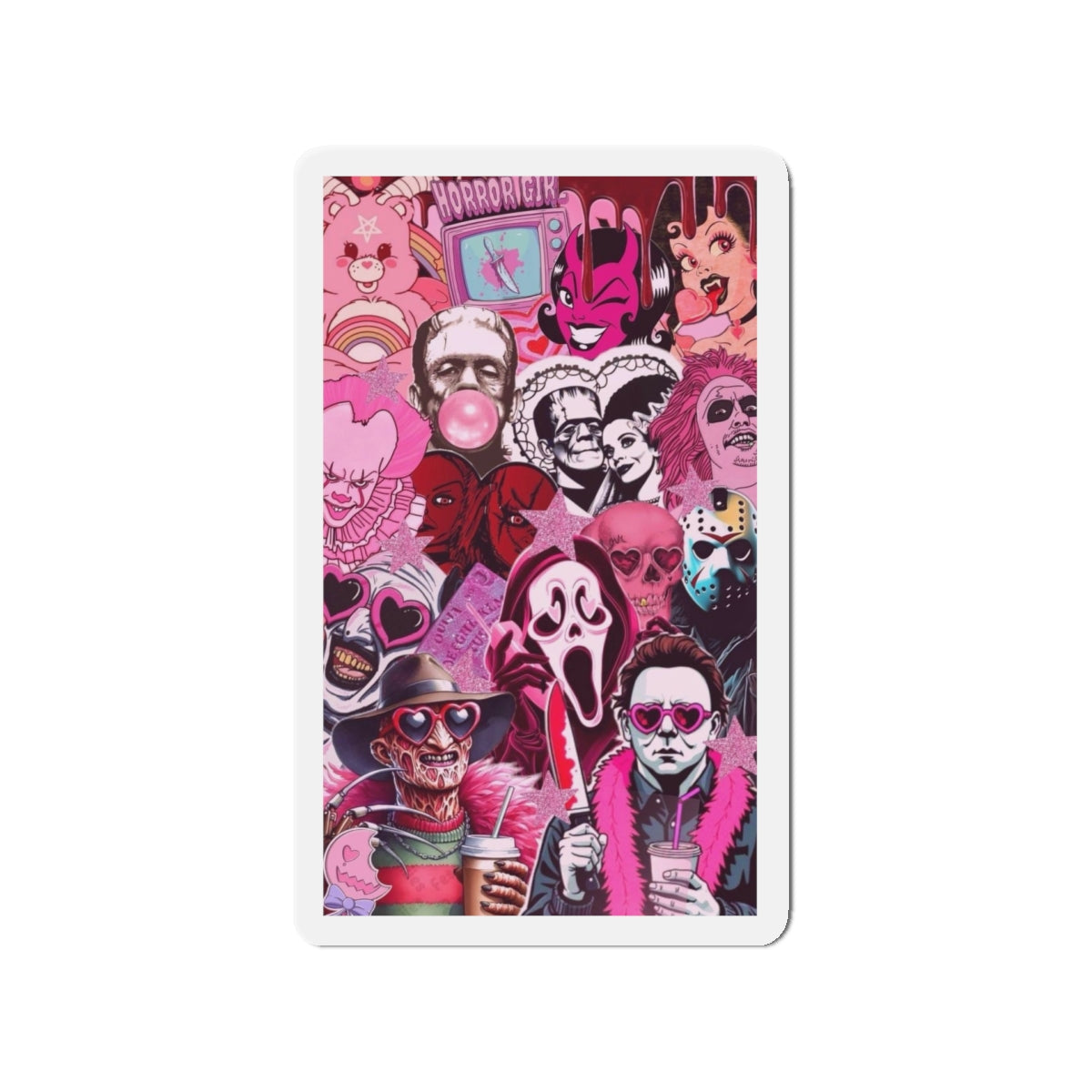 HALLOWEEN Chic Die-Cut Magnets for Home Decor, Stylish Refrigerator Magnet, Personalized Office Decor, Custom Gift Idea, Modern Home Accessories