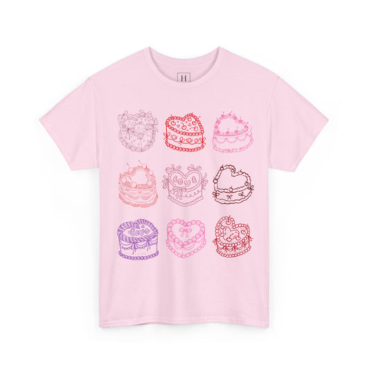 Coquette Cherry Bow Cake T-Shirt