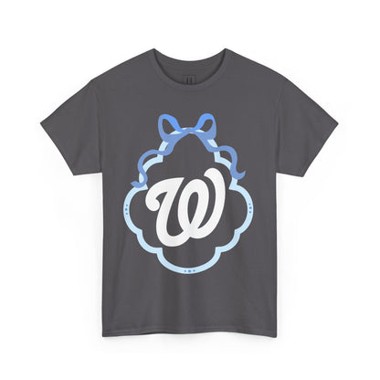 W COQUETTE BLUE BOW & BORDER