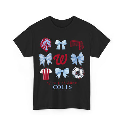 Copy of West Jessamine Colts Coquette Soccer Bows - Unisex Tee