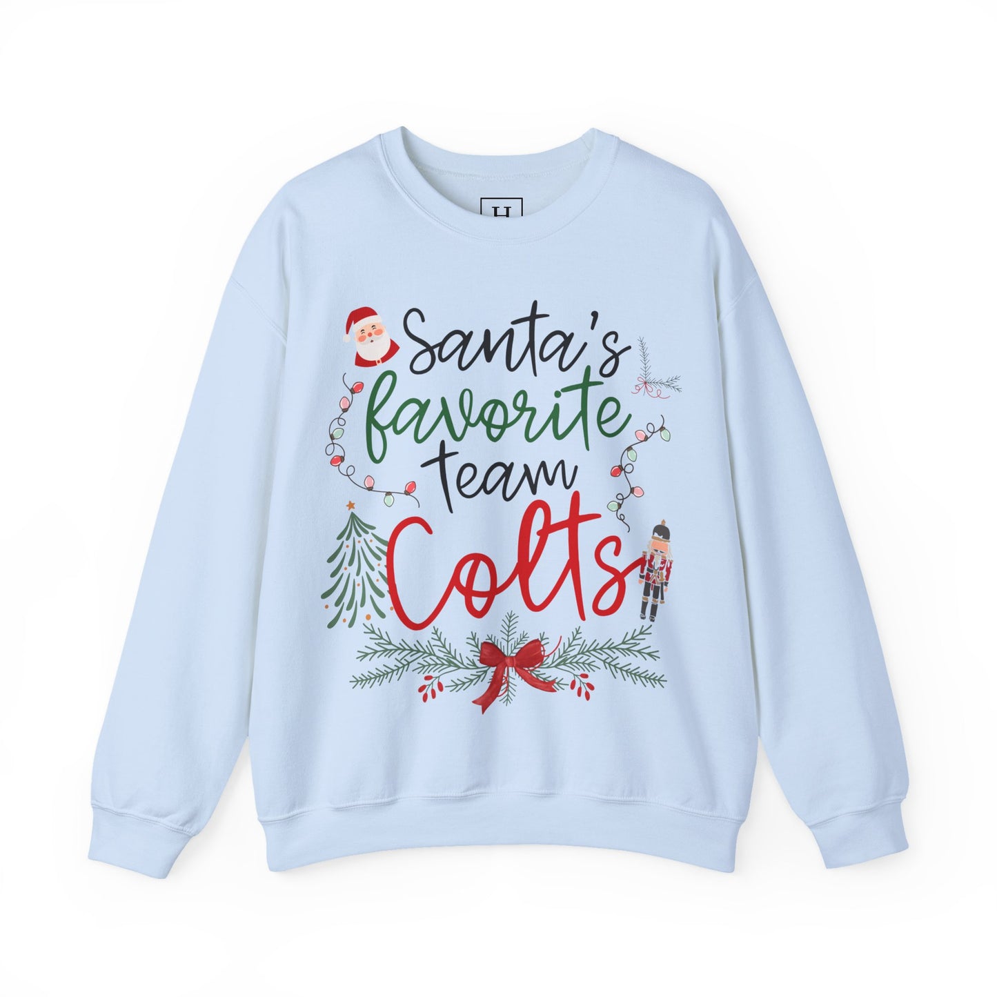 Santa's Favorite Team - COLTS - Christmas Sweatshirt - Unisex