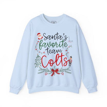 Santa's Favorite Team - COLTS - Christmas Sweatshirt - Unisex