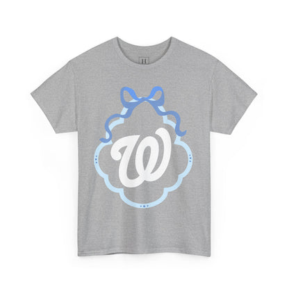 W COQUETTE BLUE BOW & BORDER