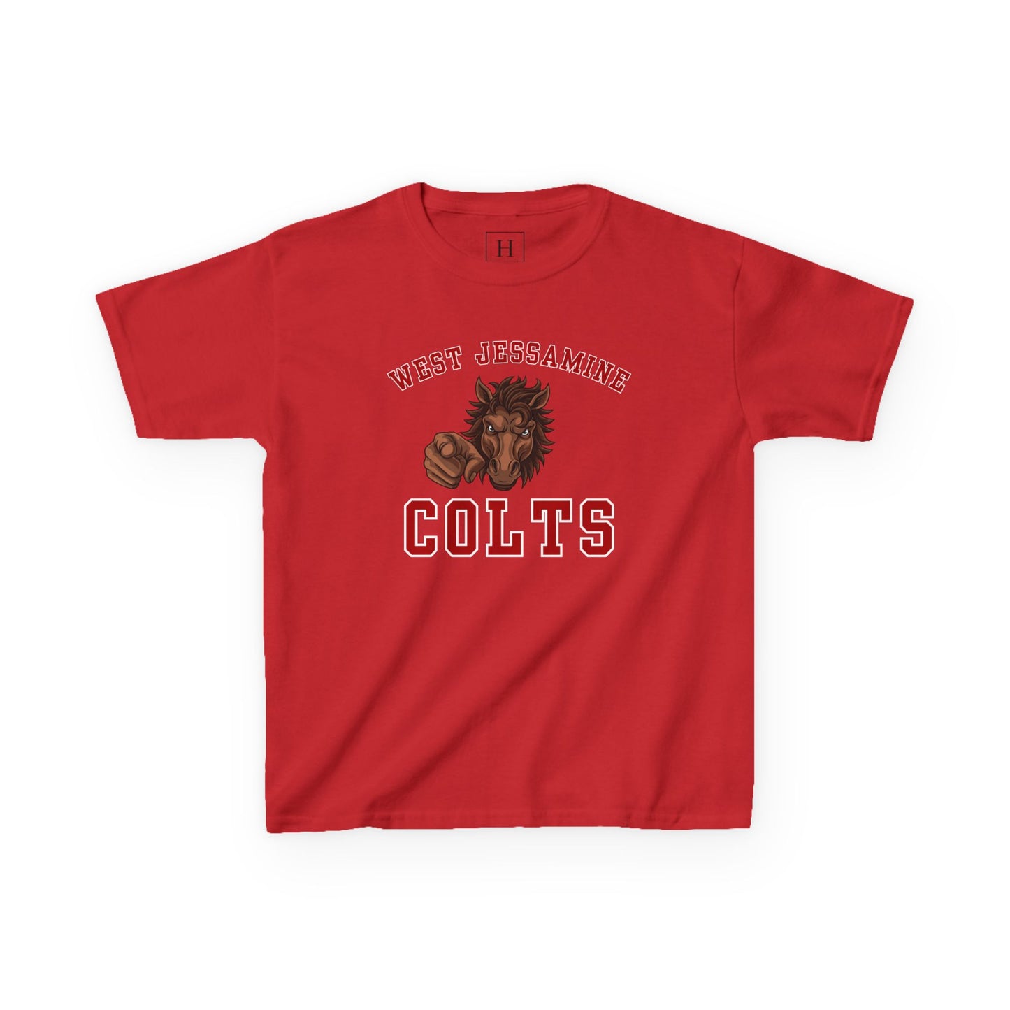 YOUTH --- West Jessamine Colts Mascot - YOU  -- Unisex Tee