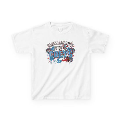 YOUTH - - West Jessamine Cheer COLTS - Poms, Bows, Stars - Unisex Shirt