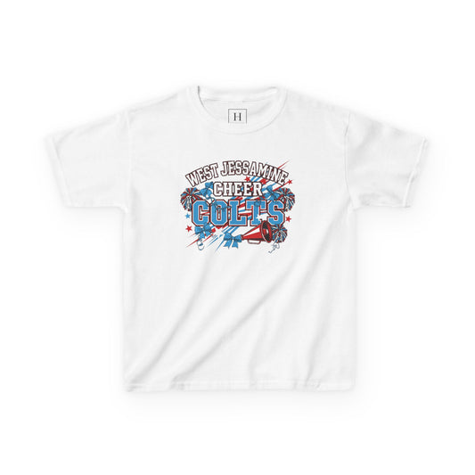YOUTH - - West Jessamine Cheer COLTS - Poms, Bows, Stars - Unisex Shirt