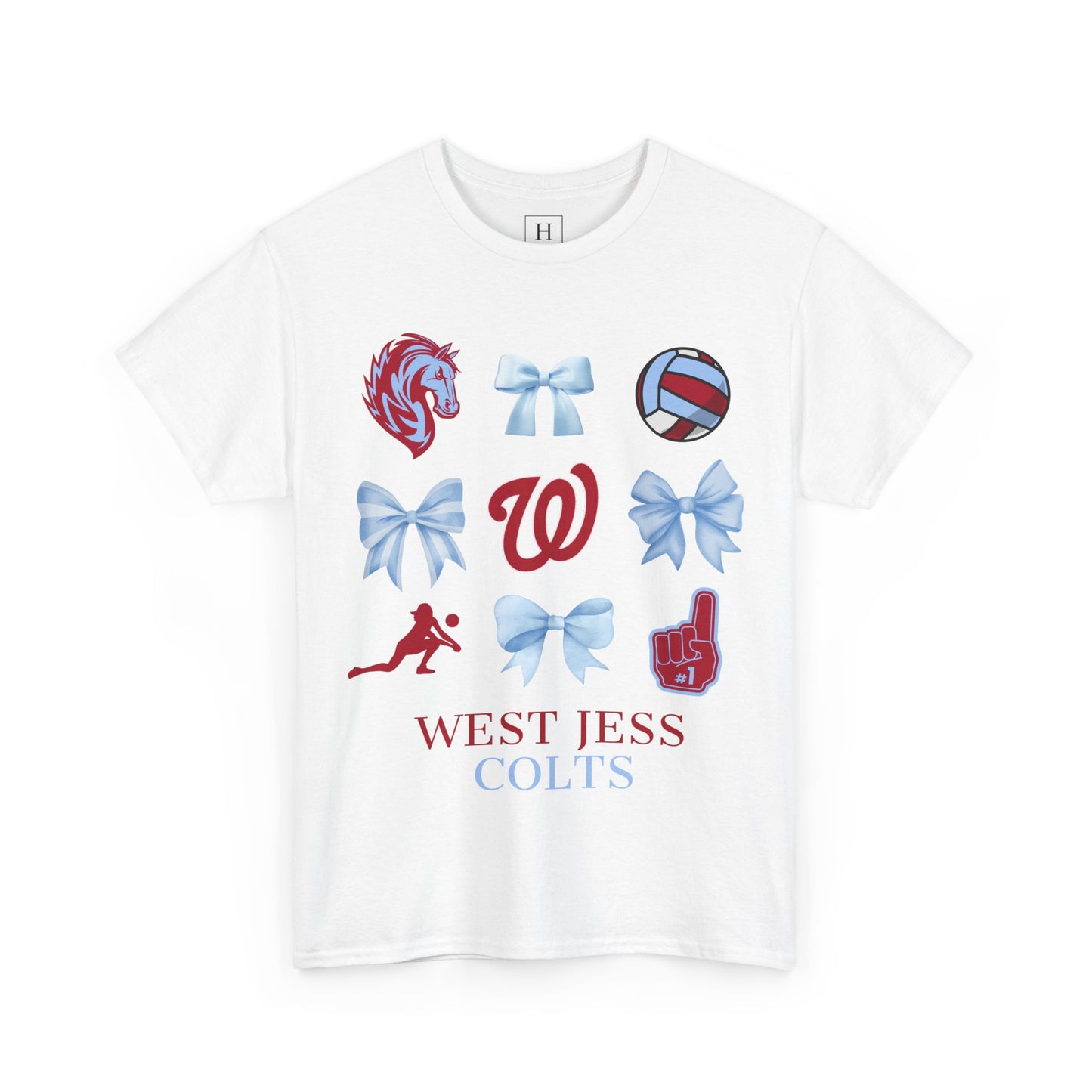 Volleyball Coquette Bows Unisex Tee - West Jessamine