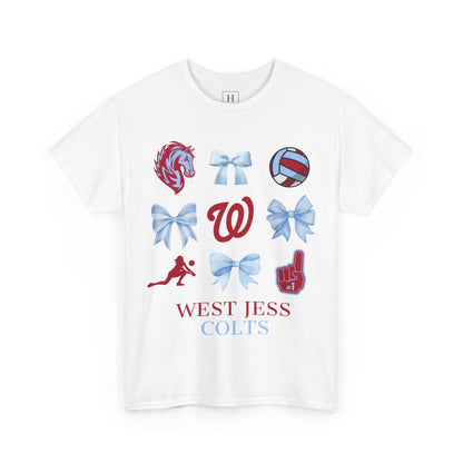 Volleyball Coquette Bows Unisex Tee - West Jessamine