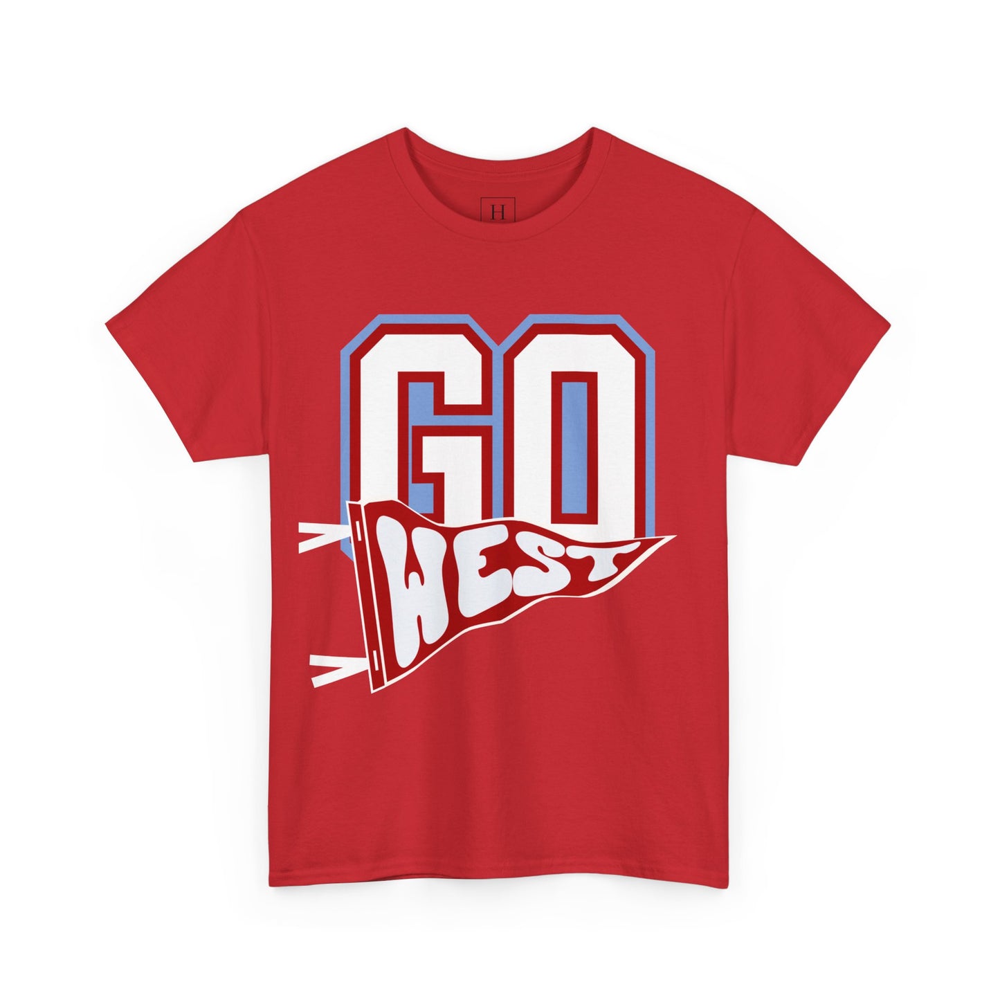 GO WEST Pennant Flag - Unisex