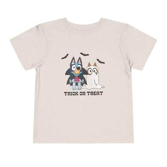 Toddler Bluey Trick or Treat T-shirt