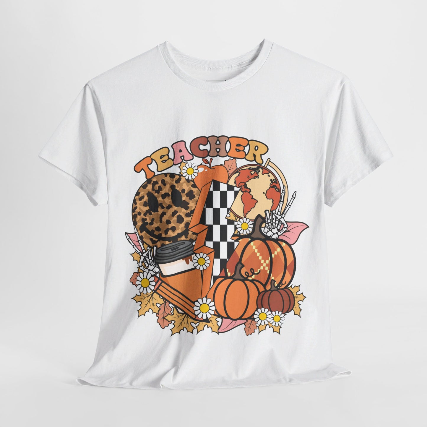 Fall Retro Teacher T-Shirt