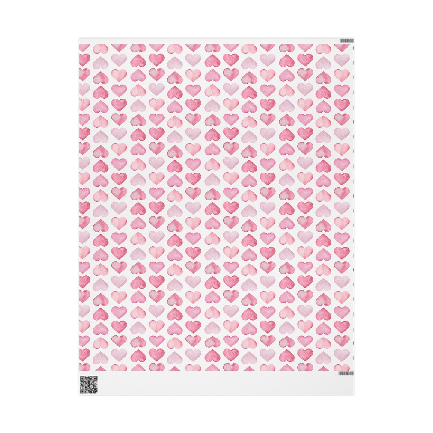 Shades of Pink Heart Wrapping Paper — Coquette Gift Wrap