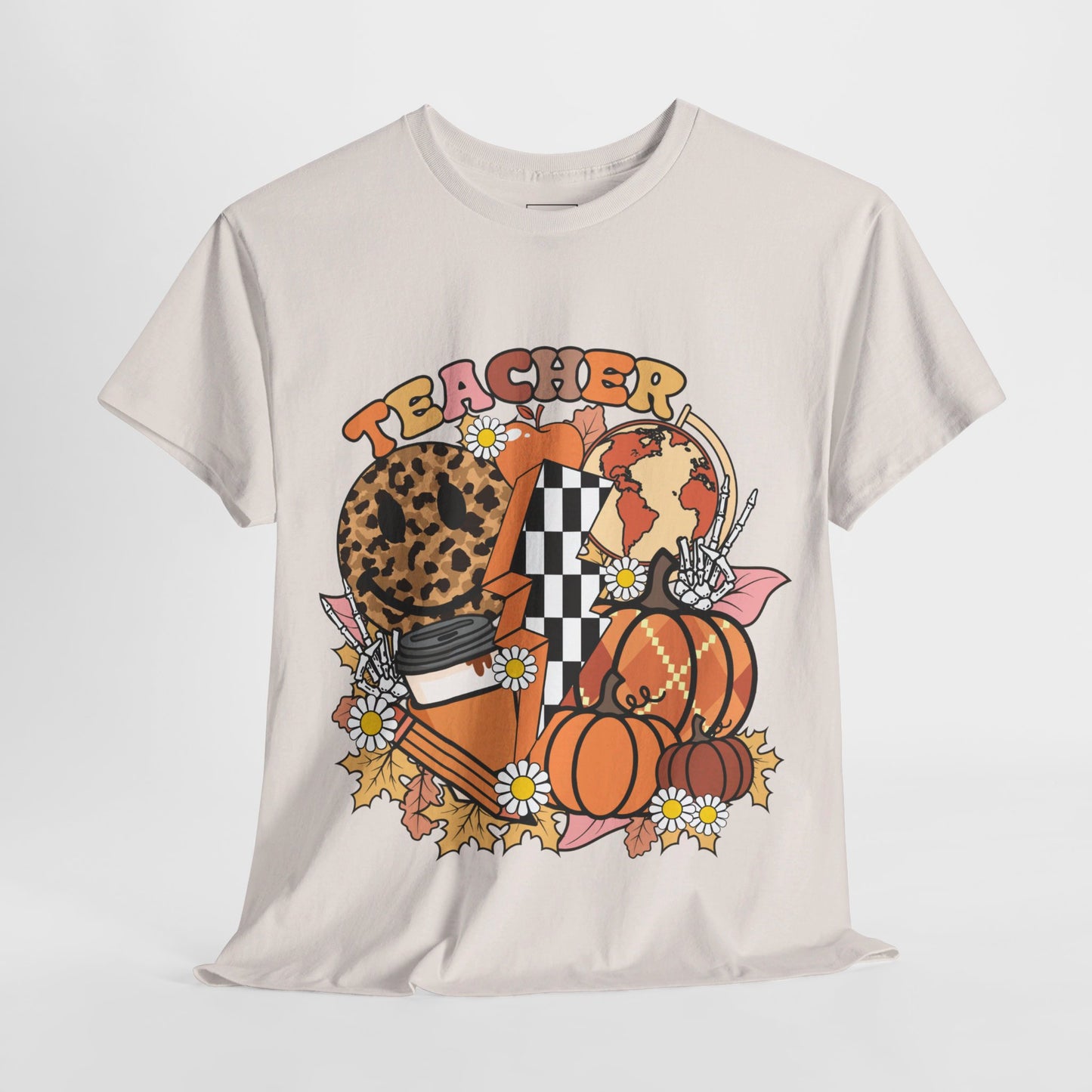 Fall Retro Teacher T-Shirt