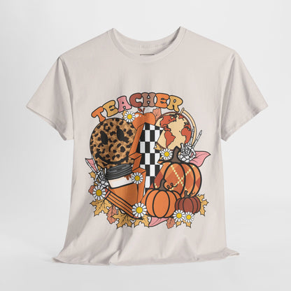 Fall Retro Teacher T-Shirt